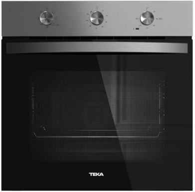 TEKA Horno Multifunción 60cm, Sistema HydroClean, ThermoSeal, 6 Funciones, 71/70L, Mandos Fijos, Soportes Cromados, Modelo NEO HBB 6050