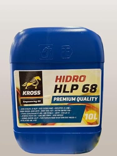 Kross Hidro HLP 68, Olio Idraulico Premium, 10 Litri, Qualità Industriale