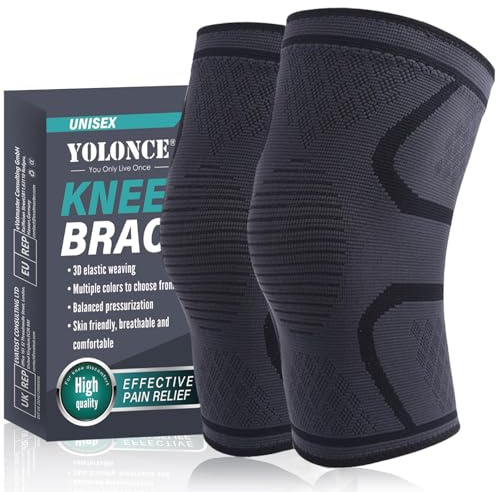 1Coppia ginocchiera da uomo e donna,Ginocchiere Supporto Sportiva,Ginocchiera Rotulea Regolabile,ginocchiera con Stabilizzatori Laterali,per Danza Basket Calcio(nero,S)