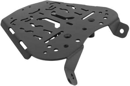 Yosoo Soporte de Montaje de Montaje de Equipaje Trasero de Motocicleta, Caja de de de Acero de Carbono en el Estante de Montaje del Soporte de Placa Base para Zontes 368g 501g
