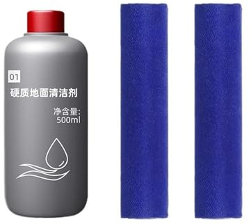 500ml solution de nettoyage du sol dur et 2 brosses à rouleaux doux ensemble combiné, compatible avec Dyson Wash G1, kit de nettoyage détergent