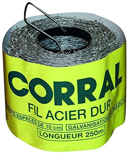 Barbelés - ronce galvanisée 250 mètres Classe C Corral