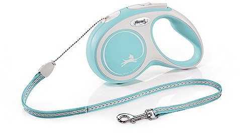 flexi Rollleine New Comfort - S - Seil 8 m, hellblau