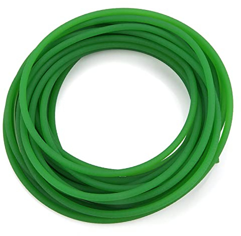 Grön PU Polyuretan Rund Rem med Grov Yta för Drivöverföring(5mm*10m)