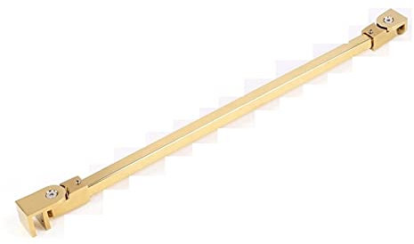 Barre de support en verre pour salle de douche en acier inoxydable pour porte en verre sans cadre - Barre de support murale à verre - Barre de serrage légère - Doré - 1000 mm