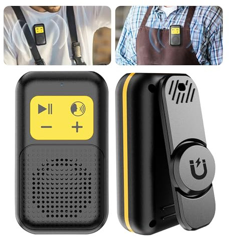 AearKing Enceinte Bluetooth Portable, Mini Haut Parleur Bluetooth Portable avec Clip Magnétique, Mini Enceinte Bluetooth 5.4 avec Microphone Intégré pour Musique et Appels Mains Libres