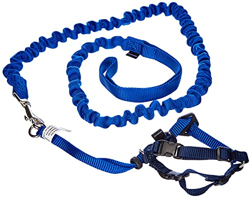 PetSafe Easy Walk kattsele med koppel S, blå, hög, enkel på- och avtagning, små katter och kattungar
