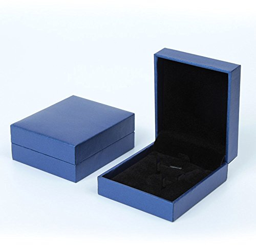 Scatola di presentazione per braccialetto, collana, anello, bracciale, catena, braccialetto, orologio, ciondolo (blu)