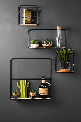 Set of 4 Retro Wall Shelves