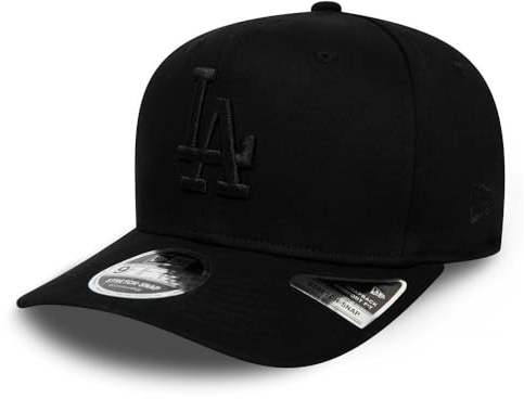 New Era Los Angeles Dodgers MLB Tonal Schwarz Verstellbare 9Fifty Stretch Snapback Cap - M - L