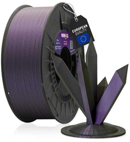 WINKLE PLA HD Interferenz Filament 1.75mm Achatviolett, 300g Spule, 3D Drucker Filament Kompatibel mit FDM Druckern, 3D-Druckmaterialien, Maßgenauigkeit +/- 0.05mm, Leicht zu Bedrucken
