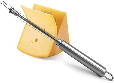 caihuashopping Käseschneider Käse Slicer Edelstahl Käse Board Doppel Draht Käse Slicer Einstellbare Butterschneider Käse Schneidkabel Küchinwerkzeuge Käsehobel