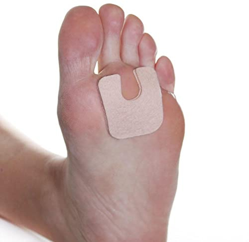 Dr. Jill's Foot Pads, YJ2258, Latex Free U-Shaped Callus Pads 1/8” Felt-100 Pack