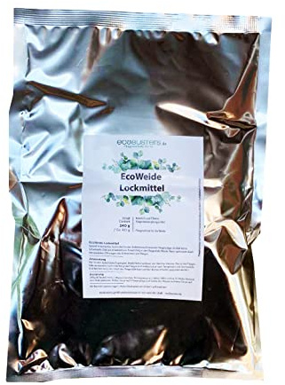 ECOBUSTERS Lockstoff für die Eco Weide Fliegenfalle | 240g Eco Weide Lockstoff | schützt vor Fliegen | wirksamer Fliegenschutz für Stall, Weide, Campingplatz, Garten etc.
