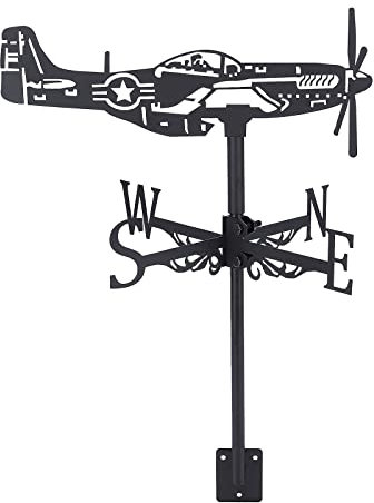 SUPERDANT Banderuola Segnavento da Combattimento Segnavento da Metallo Banderuola per Strumento Banderuola da Metallo Segnavento di Misurazione del Vento da Giardino Decorativo per Fattoria