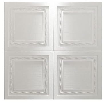Papier Peint Papier peint auto-adhésif étanche chambre papier peint plafond autocollant décoration 3d autocollant mural en trois dimensions (Color : White, Size : 70cmx70cm)