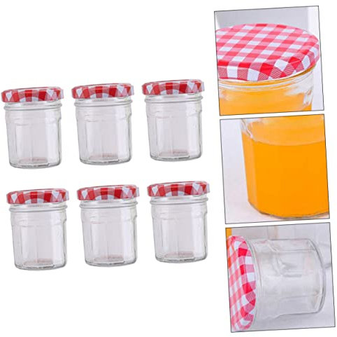 VINTORKY 6pièces Bocal Hermétique Verre Transparent Boîte De Rangement Hermétique Pour Cuisine Pot Pour Conservation Alimentaire