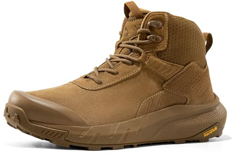 NORTIV 8 Men's Waterproof Military Tactical Work Boots,Coyote,9.5