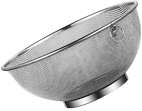 PRETYZOOM Passoire Acier Inoxydable Maille Fine Panier Filtre Pour Huile De Friture Égouttoir Polyvalent Pour Riz Fruits Et Légumes Et Antirouille Usage Domestique Et Cuisine Professionnelle