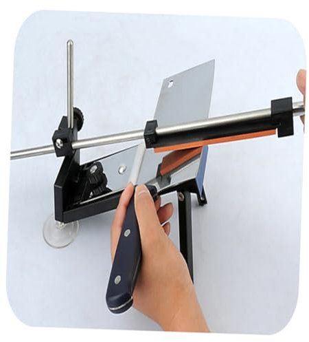 Alipis Sharpener Professionelles Küchenschärfset Mit Schleifsteinen Fixwinkel-messerschärfer Für Küchenmesser Wetzstahl Und Mehr Langlebiges Design Edelstahl