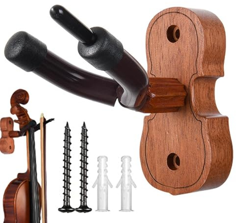 Croovepi Gitarrenständer Wand | Gitarrenaufhänger | Wandhalterung Halter Haken für | Aufhänger passend für Cello, Viola, Ukulele, Violine und verschiedene Saiteninstrumente | Gitarrenhalterungen für Wände für Gitarre, Violine, Ukulele, Viola, verschiedene Saiteninstrumente