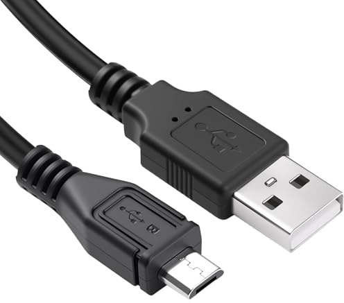 Jesiah 3Meters USB-A to Micro USB Charging Cable, USB2.0 to Micro USB | 5Pin 5V 1A 480Mbps Transfer Speed Android Charger Fast Charge Cable for Galaxy S7 S6 Kindle Fire PS4 Controller Huawei Y9 Y7