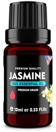 Ampext Europe Jasmin (Jasminum officinale) 100% reines ätherisches Öl – Premiumqualität – 10 ml