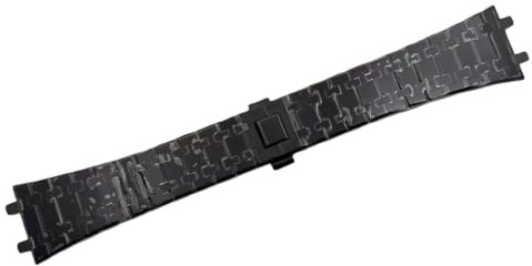 ROUHO 26mm Bracelet de Montre en Acier Inoxydable 316L Kit de Conversion Mod avec Fermoir Déployant pour Audemars Piguet GA2100 / GA2110 Royal Oak 15400-Noir