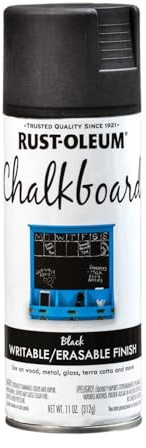 Rust-Oleum 1913830 Chalkboard Spray Paint, 11 oz, Black