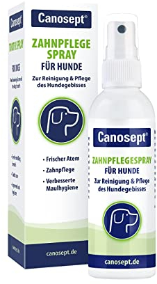 Canosept Zahnpflegespray für Hunde 100ml - Zahnsteinentferner Hund - Dentalspray für Hunde Zahnstein - gegen Mundgeruch Hund - Zahnreinigung Hund - Effektive Zahnpflege Hund - Hund Zahnstein Spray