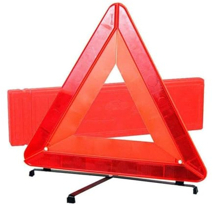 Reemky Warnung Reflektierendes Dreieck Faltbarer Dreieck Reflektor Alarme Auto Notfall Kit Straßenrand Warnschild mit Tragetasche für Auto Fahrzeuge LKW RV Tractor Trailer (2 Pack)
