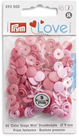 Prym 393.500 Press Fasteners, Pink, Einheitsgröße
