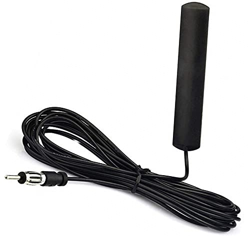 Audioproject A362 - Antenna-per-autoradio connectore DIN 12v universale adesiva al parabrezza compatibile per Toyota Aygo Opel Corsa Fiat Panda Suzuki Peugeot adapter antenna auto corta accessori