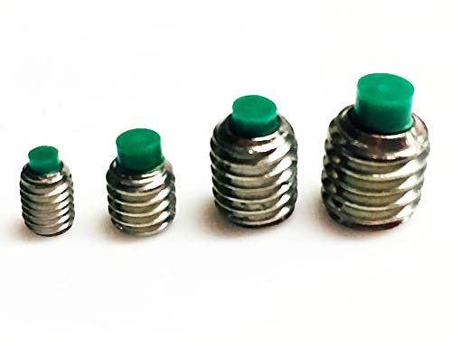 Les vis sans tête en nylon sont fabriquées en acier inoxydable 304 A2 avec une finition colorée M3 x 5 mm, M4 x 5 mm, M5 x 7 mm, M6 x 7,5 mm (M5 x 7)