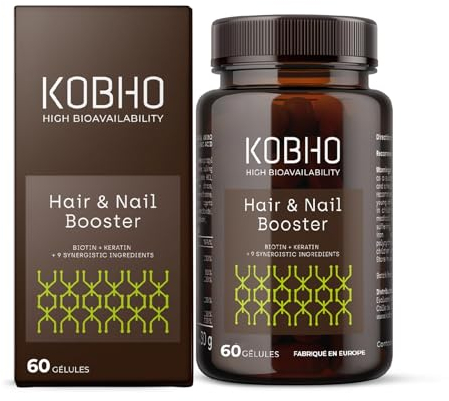 Biotina + Queratina con Ácido Hialurónico Zinc Selenio y Vitamina B12 | Máxima Eficacia | Frena Caída del Cabello, Fortalece Uñas fuertes y Mantiene Piel Resplandeciente | Vitaminas Cabello