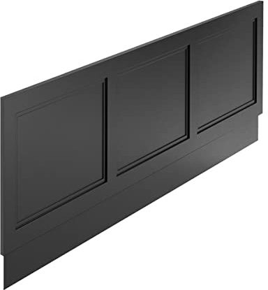 Rowan 1800mm Front Bath Panel Adjustable Height Side Panel Traditional Design Shaker Style Detail � Black