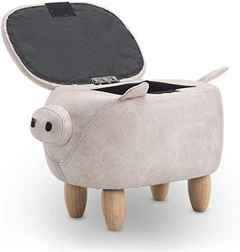 FEHUN Tabouret Multifonctionnel Tabouret de Repose-Pieds Tabouret d'animaux Tabouret à Pied Tabouret de Maquillage Elephant Shape Chaussure Banc de la Maison Décoration avec éponge Bois (Color : A6)