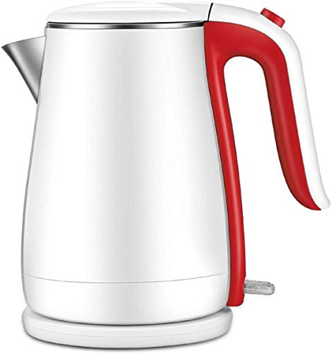Bouilloire électrique sans fil, bouilloire électrique silencieuse, bouilloire électrique en acier inoxydable 2000-2500 W, 1,7 litre en acier inoxydable poli, poignée ouverte, économe en énergie,