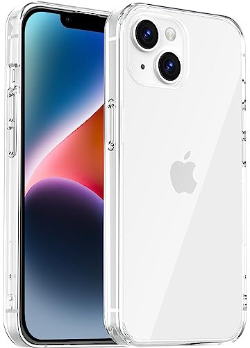 HATINGTOY Hülle für iPhone 13 6,1 Zoll Klare stoßfeste dünne Silikon case Ganzkörperschutz handyhülle mit Seidig-Weicher Berühren Hülle (iPhone 13)