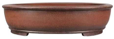 LUZZILE Macetas de Barro para Plantas Macetas de Arcilla Morada for bonsái, macetas ovaladas Grandes de 25 Pulgadas Hechas a Mano, macetas de alabastro Macetas para Plantas