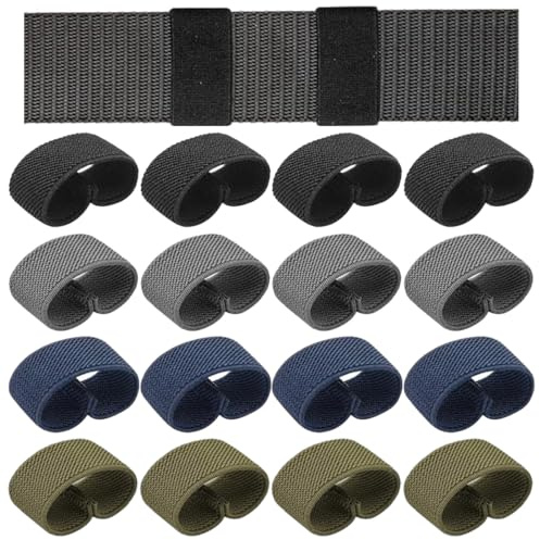 MIRKUZI Gürtelhalter 16er-Pack elastische Gürtelhalter für Arbeitsgürtel, elastische Gürtelschlaufen, Rucksackgurthalter, Gürtelhalter