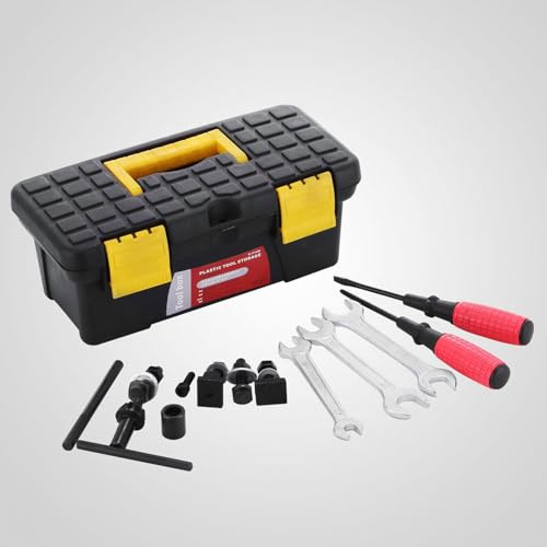 Kit di utensili per fresatura a velocità variabile da 550 W, fresatrice a torretta verticale di precisione, design durevole ad alte prestazioni, adatto per lavorazione dei metalli, perforazione