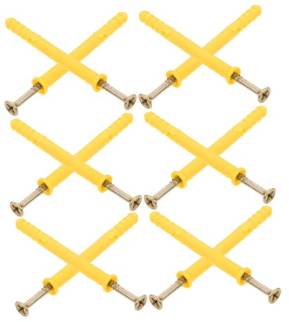 ABOOFAN 20piezas Anclajes De Pared De Plástico Duradero Kit De Anclajes Tornillos Expansivos Adecuado Para Montaje