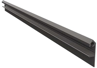 Renoplast® C LED Aluminium Sockelprofil Abschlussprofil, Höhe: 3,79cm Dicke: 1cm Länge: 200cm Farbe: Graphit, Sockelleiste Sockelbekleidungen Sockel Profil Fußleisten, Belüfteten böden und Harzböden