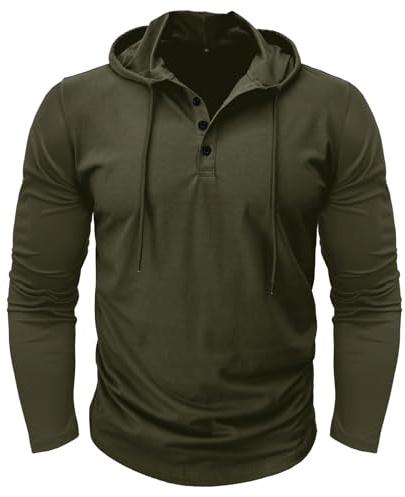 MakingDa Atletisk kortärmad huvtröja män mode träning gym pullover huvtröja knapp muskel passform sommar sweatshirt lätt hiphop löpning boxning vandring sport huvtröjor tröjor tröjor, Långärmad