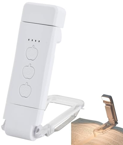Ziyonix Luce per Lettura Libri a Letto, 9 LED Luce Lampada da Lettura per Libro Ricaricabile USB con Clip, 3 Temperatura Colori e 5 Luminosità, perfetta per Amanti dei Libri