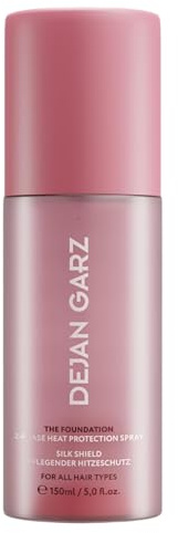 Dejan Garz Värmeskyddsspray – The Foundation – värmeskydd upp till 220 °C – glans och mjukhet – för alla hårtyper och värmestyling
