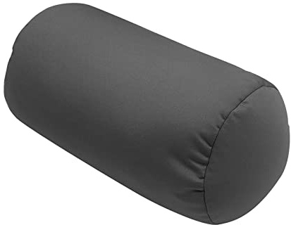 Mtlavishness Cómoda Almohada Enrollable Cilindro Redondo Microperlas Refuerzo Cuello Soporte para la Espalda Rollo Almohada Tubo Almohada Cushie Almohadas 12 x 7 Pulgadas Soporte