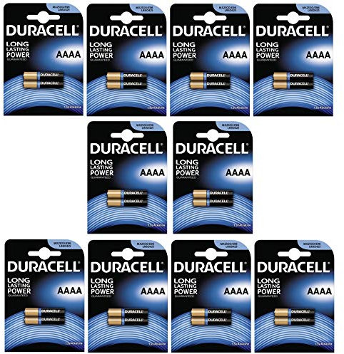 Duracell Ultra MN2500 Alkaline AAAA Batteries - 10 x 2-Pack (20 Batteries)