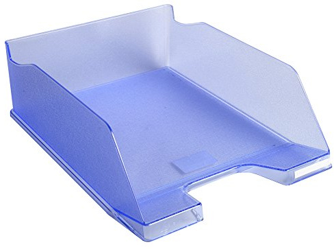 Exacompta - Ref. 11510D - 1 brevinkast COMBO MAXI - mått 34,7 x 25,5 x 10,3 cm - för dokument i format A+ - genomskinlig isblå färg - kapacitet 750 ark